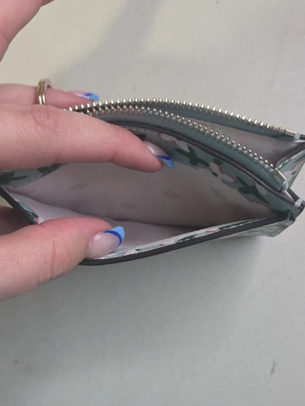 kate spade holder leaves pink
